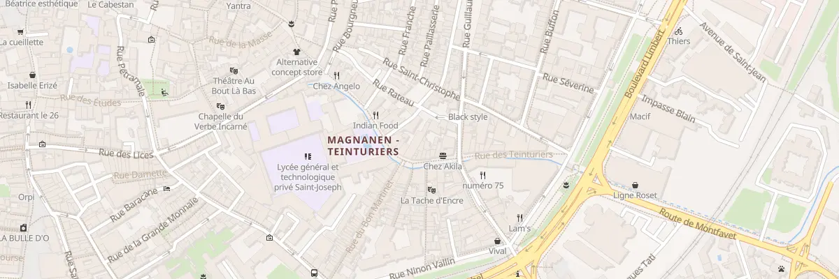 Plan du 45 Rue des Teinturiers à Avignon
