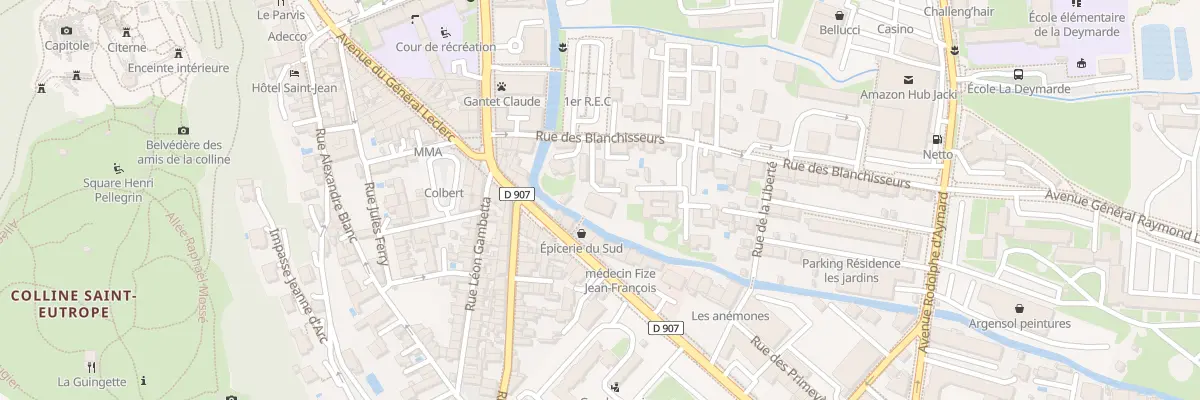 Plan du 92 Rue des Blanchisseurs à Orange