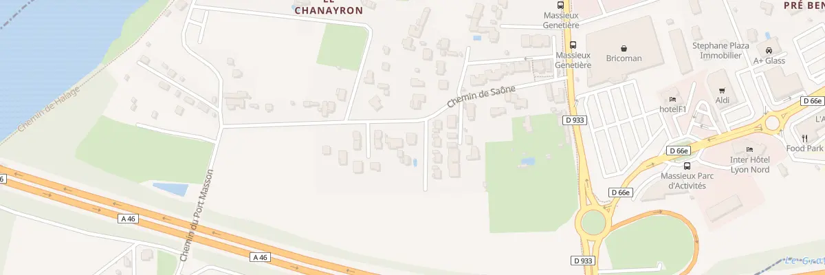 Plan du 195 Che de Saône à Massieux