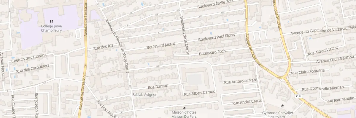 Plan du 4 Bd Foch à Avignon