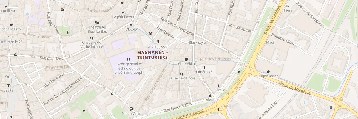 Plan du 55 Rue des Teinturiers à Avignon
