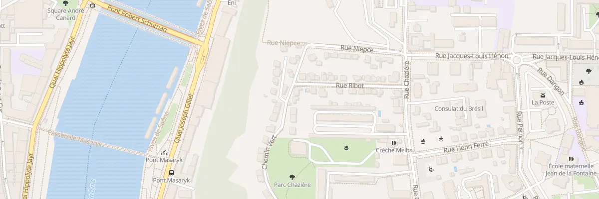 Plan du 7 Rue de la Corniche à Lyon 4e Arrondissement