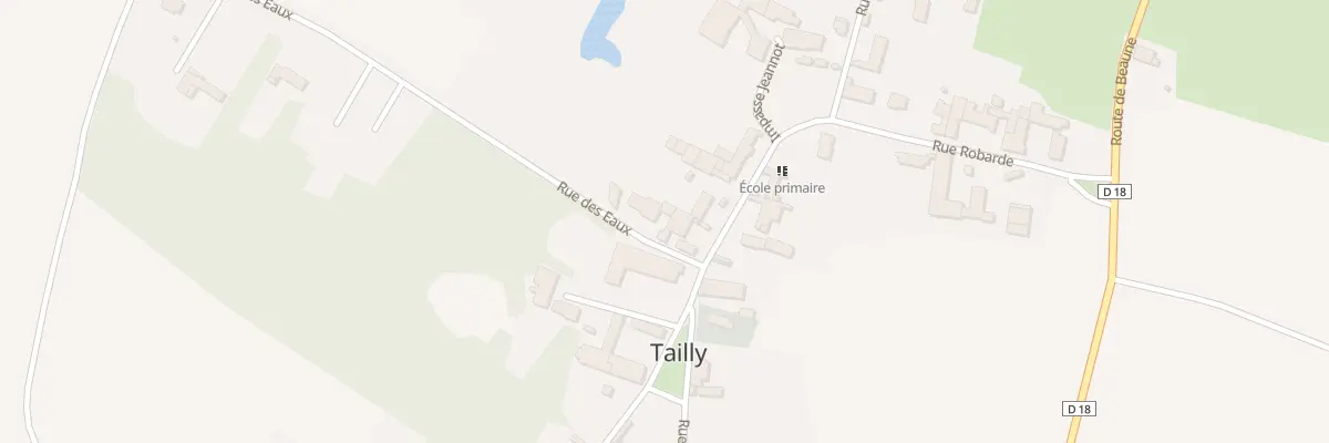 Plan du 2 Rue des Eaux à Tailly