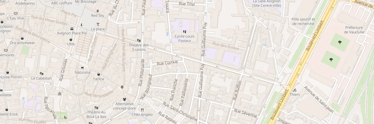 Plan du 38B Rue Thiers à Avignon