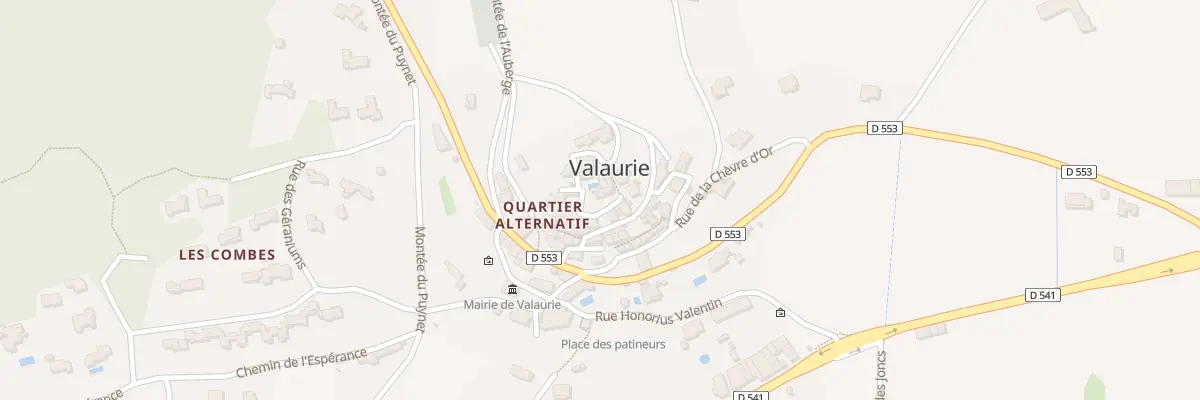 Plan du 3 Rue Mte du Chateau à Valaurie