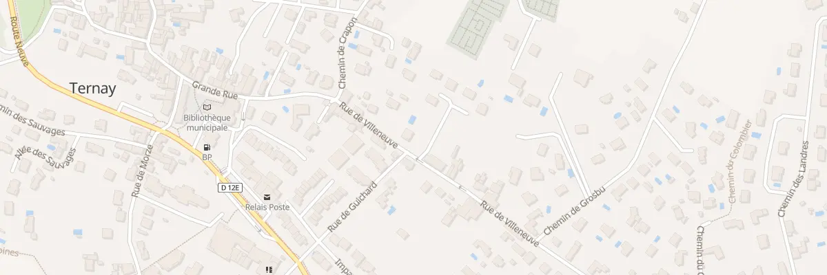 Plan du 10 Rue de Villeneuve à Ternay