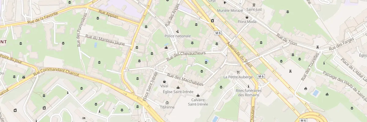 Plan du 15 Rue des Chevaucheurs à Lyon 5e Arrondissement
