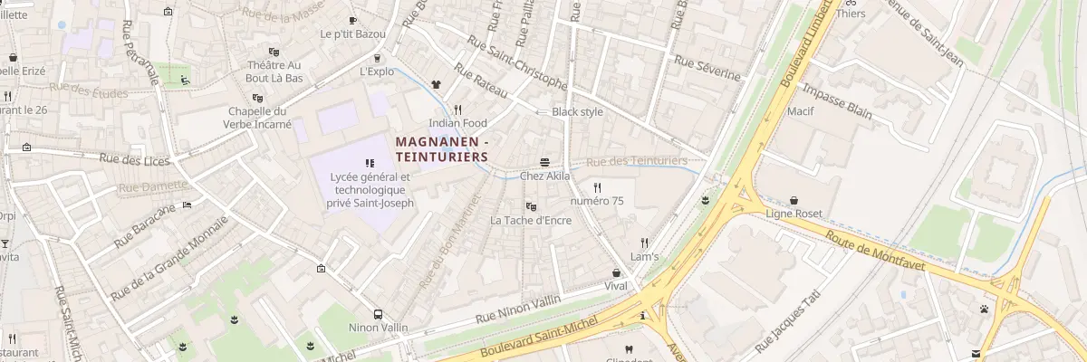 Plan du 24 Rue des Teinturiers à Avignon