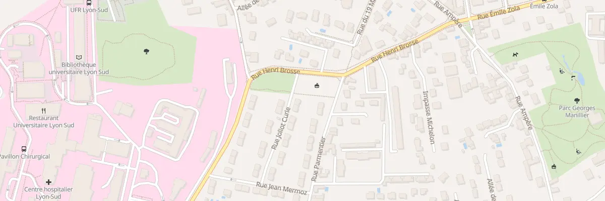 Plan du 5 Rue Joliot Curie à Oullins-Pierre-Bénite