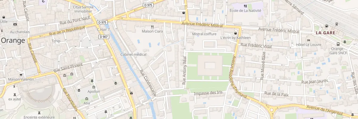 Plan du 96 Rue Antony Réal à Orange