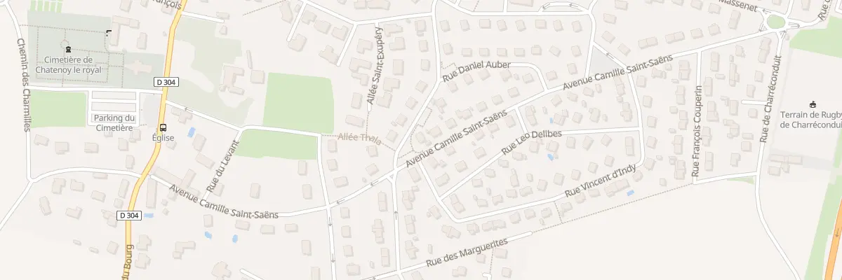 Plan du 36 Av Camille Saint Saëns à Châtenoy-le-Royal