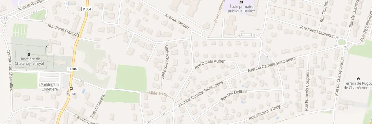 Plan du 6 Rue Paul Dukas à Châtenoy-le-Royal