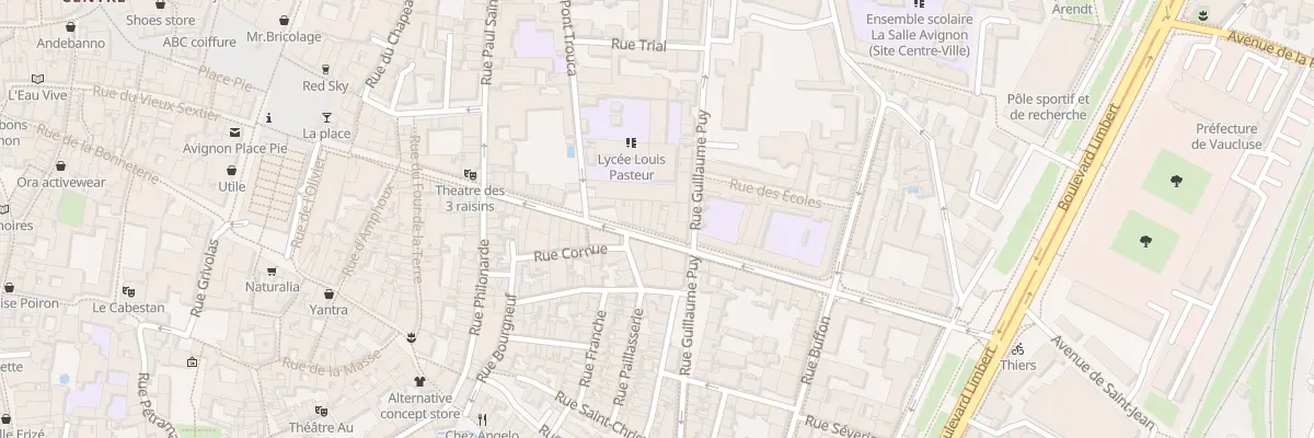 Plan du 29 Rue Thiers à Avignon