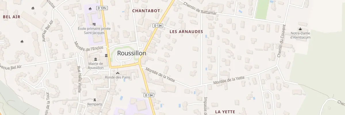 Plan du 8 Mte des Chapôts à Roussillon