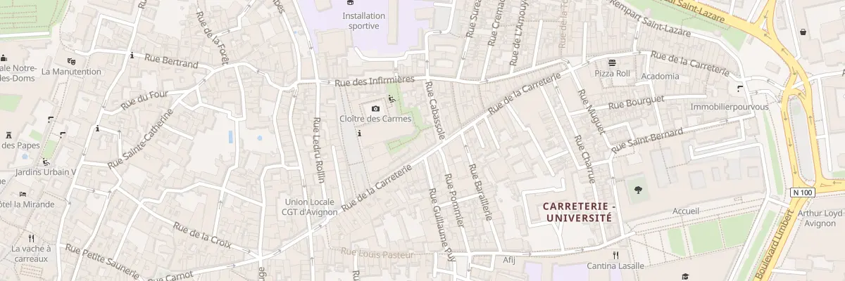 Plan du 47 Rue Carreterie à Avignon