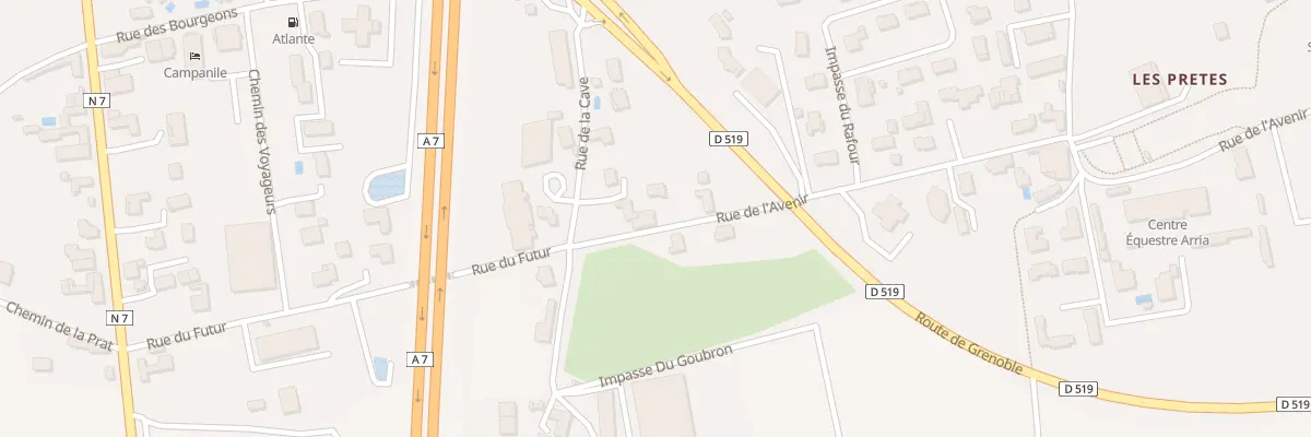 Plan du 22 Rue de l’Avenir à Chanas