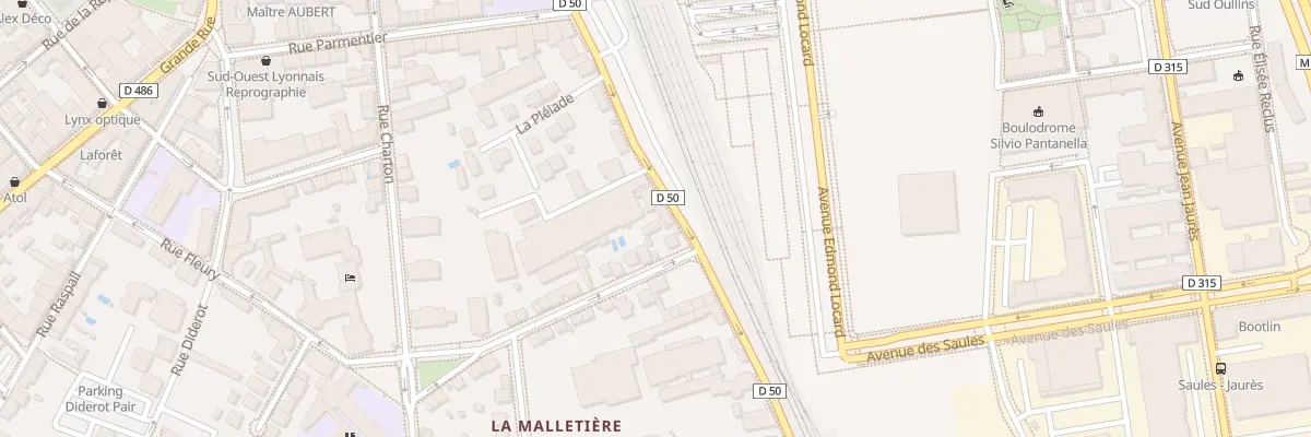 Plan du 13 Rue Louis Aulagne à Oullins-Pierre-Bénite