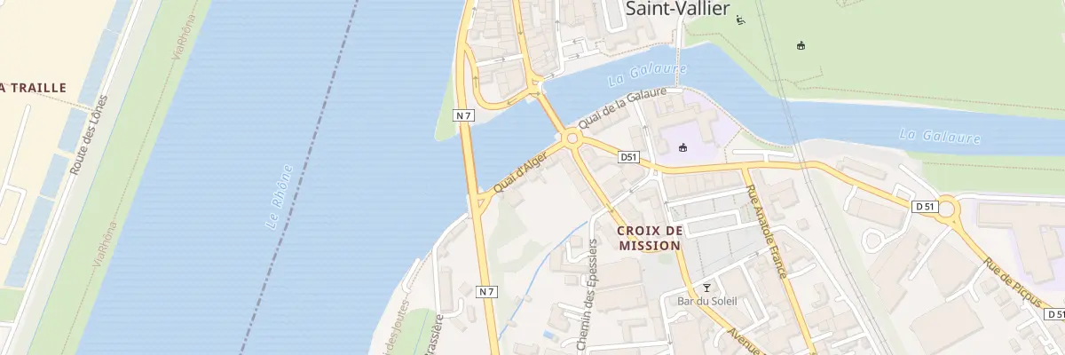 Plan du 6 Quai d’Alger à Saint-Vallier