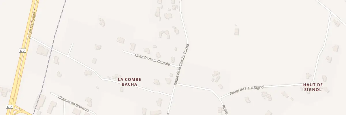 Plan du 5117 La Combe Bacha à Cliousclat