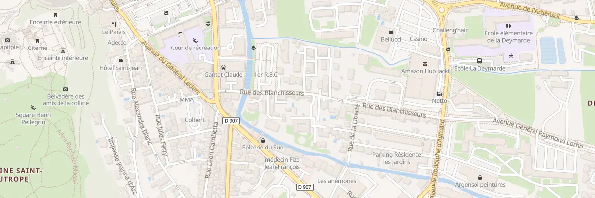 Plan du 144 Rue des Blanchisseurs à Orange