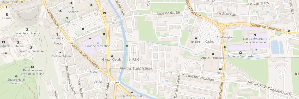 Plan du 155 Rue des Blanchisseurs à Orange