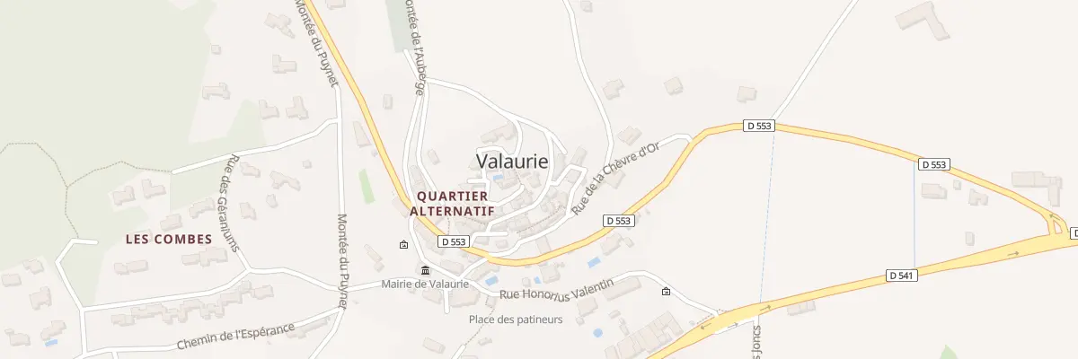 Plan du 13 Rue des Ecoles à Valaurie