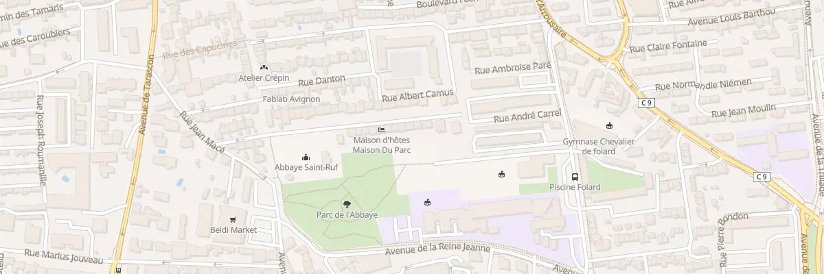 Plan du 32 Bd Roux Renard à Avignon