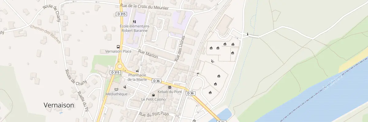 Plan du 76 Rue des Usines à Vernaison