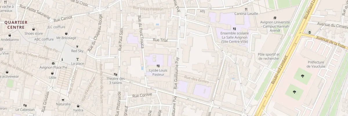 Plan du 28 Rue Guillaume Puy à Avignon