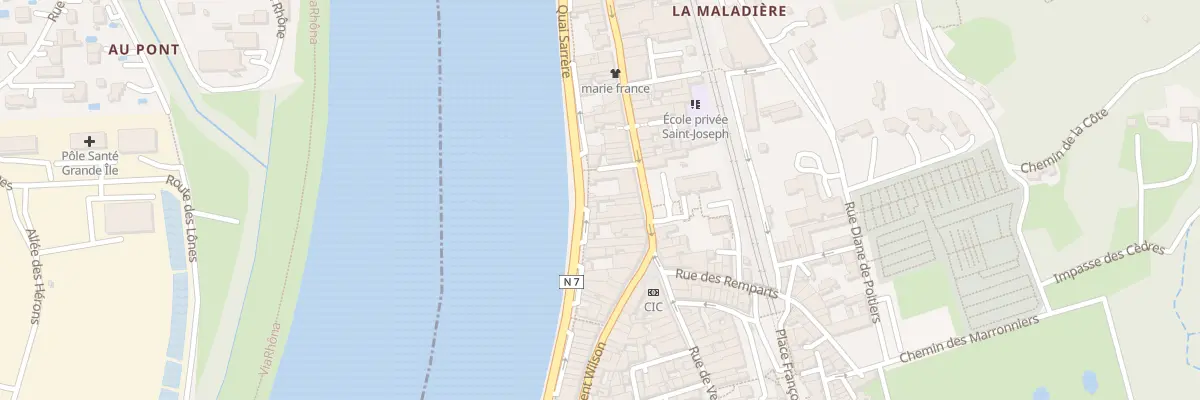 Plan du 18 Quai Sarrère à Saint-Vallier