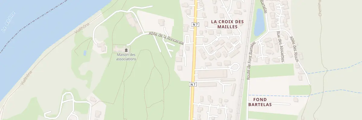 Plan du 23A All de la Ronceraie à Laveyron