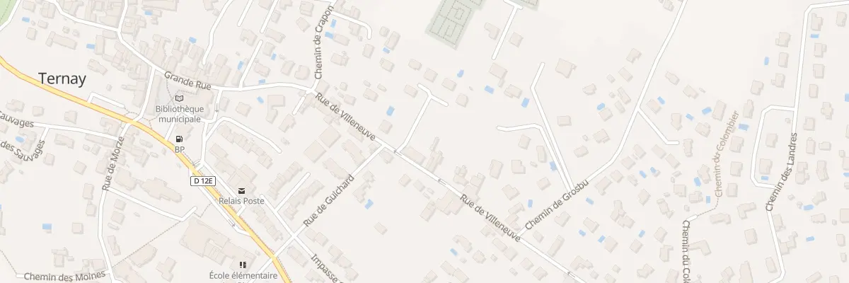 Plan du 14 Rue de Villeneuve à Ternay
