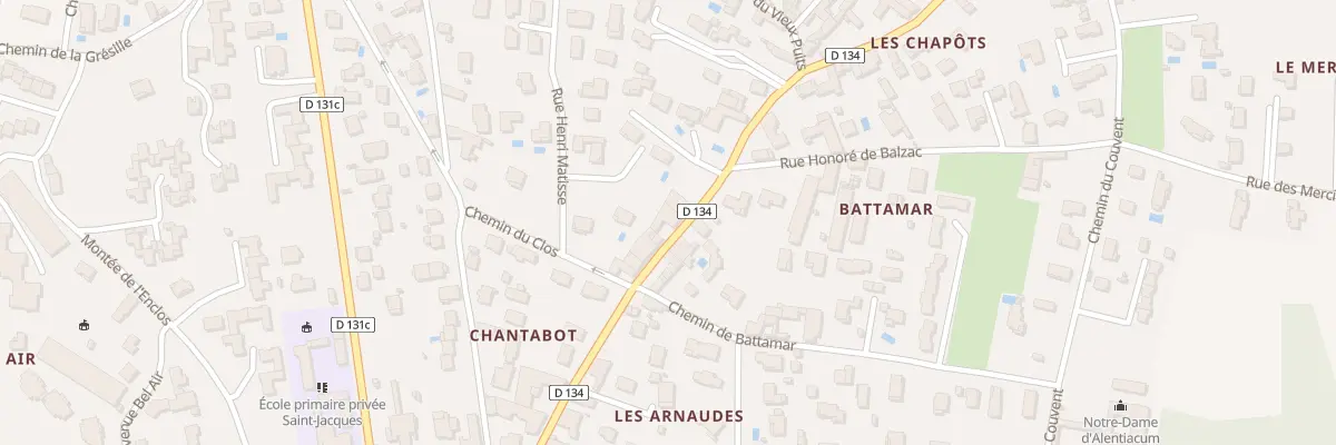 Plan du 19 Mte des Chapôts à Roussillon