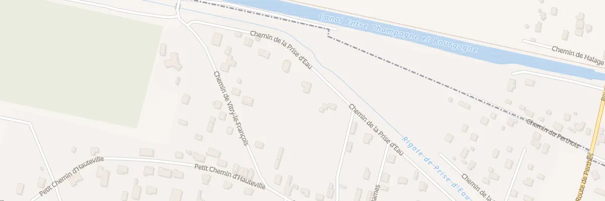 Plan du 19 Che de la Prise d’Eau à Sapignicourt