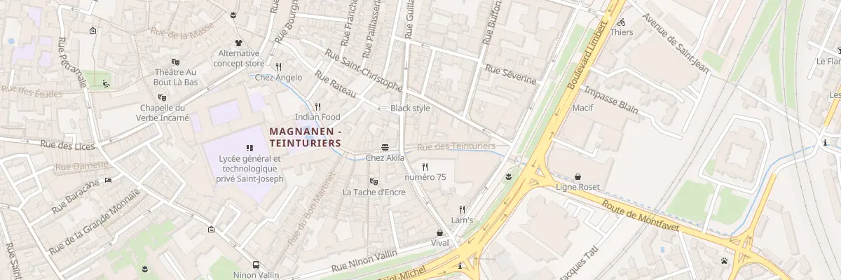 Plan du 75 Rue des Teinturiers à Avignon