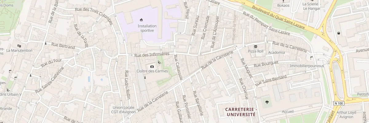 Plan du 7 Rue Mijeanne à Avignon