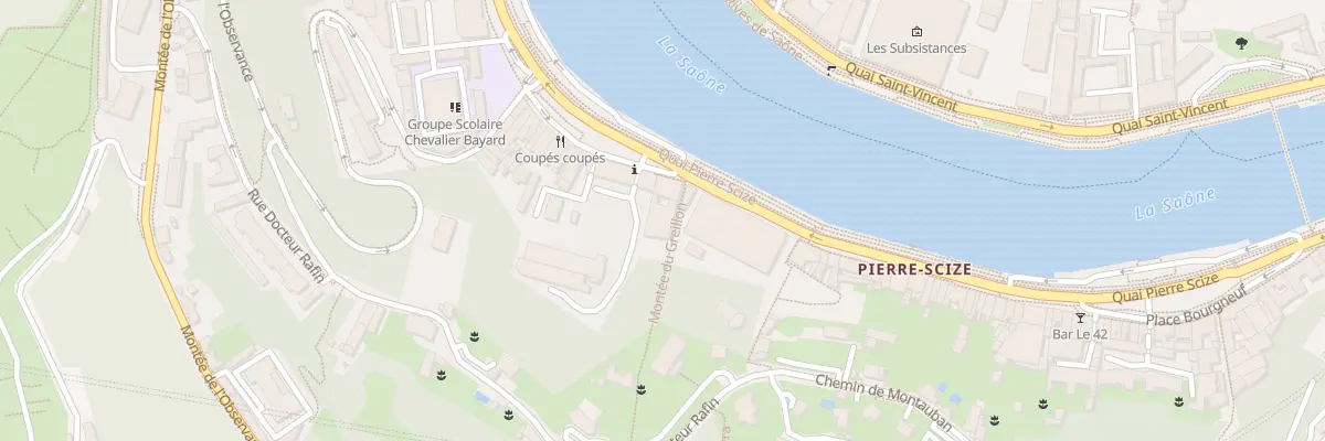 Plan du 15 Quai Pierre Scize à Lyon 9e Arrondissement