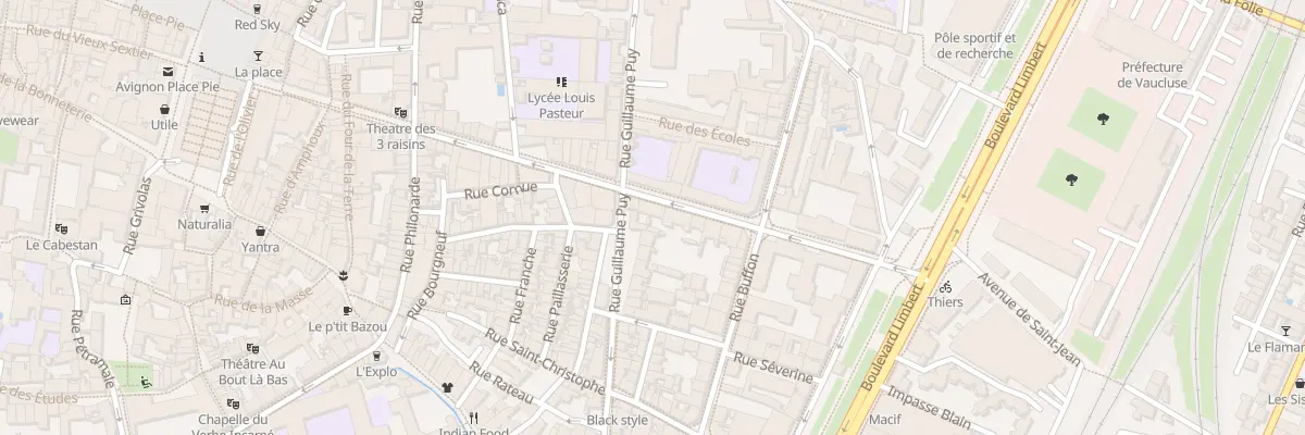 Plan du 48 Rue Thiers à Avignon