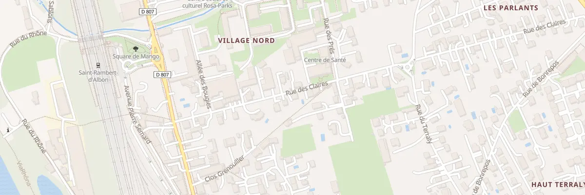 Plan du 5154 Rue des Claires à Saint-Rambert-d’Albon