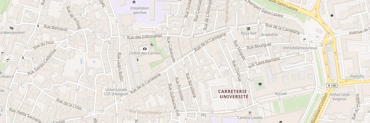 Plan du 54 Rue Carreterie à Avignon