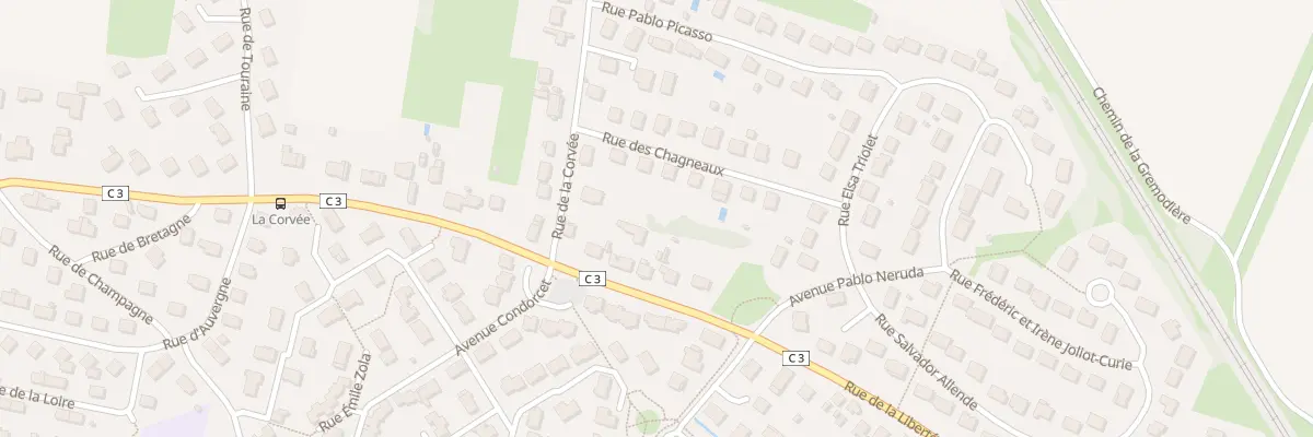 Plan du 2B Rue de la Corvée à Châtenoy-le-Royal