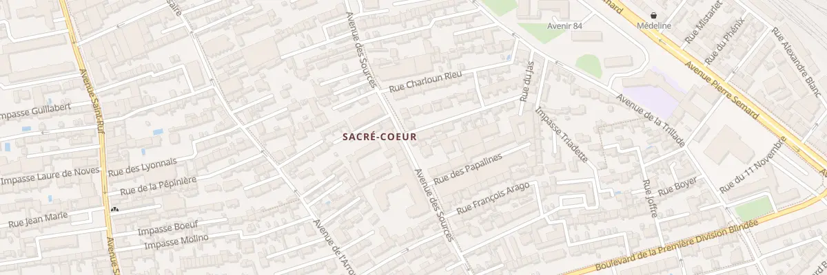 Plan du 29 Av des Sources à Avignon