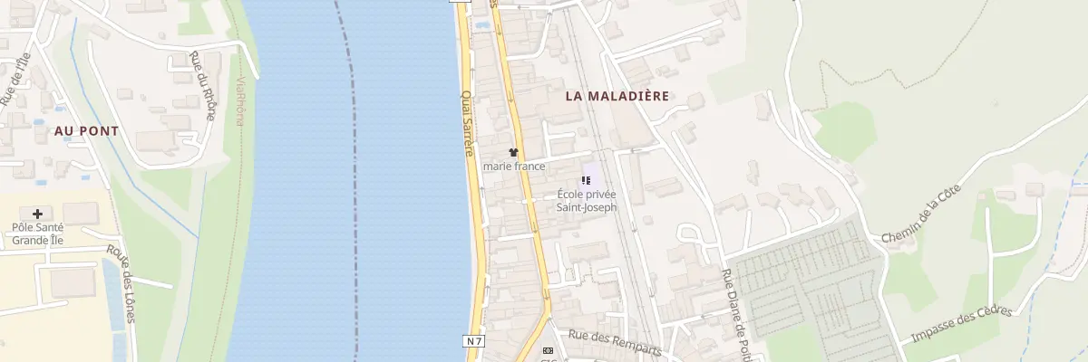 Plan du 32 Av Jean Jaurès à Saint-Vallier