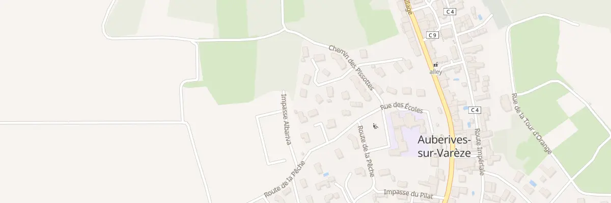 Plan du 9073 Imp du Bois à Auberives-sur-Varèze