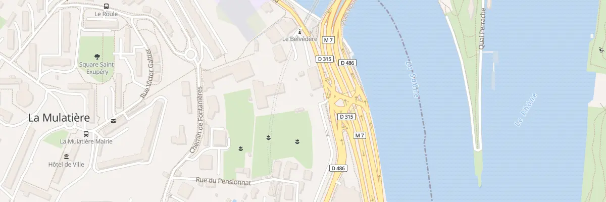 Plan du 251 Che de Fontanières à La Mulatière