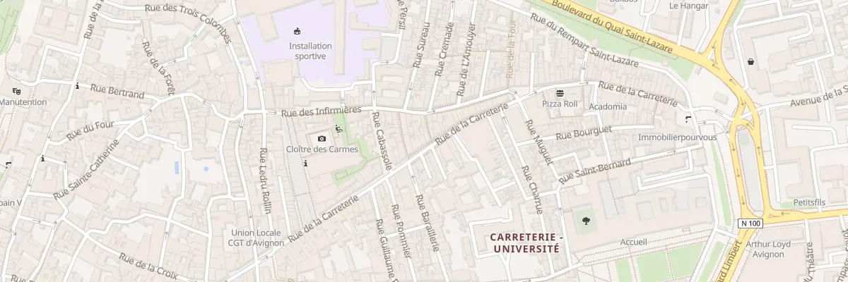 Plan du 79 Rue Carreterie à Avignon