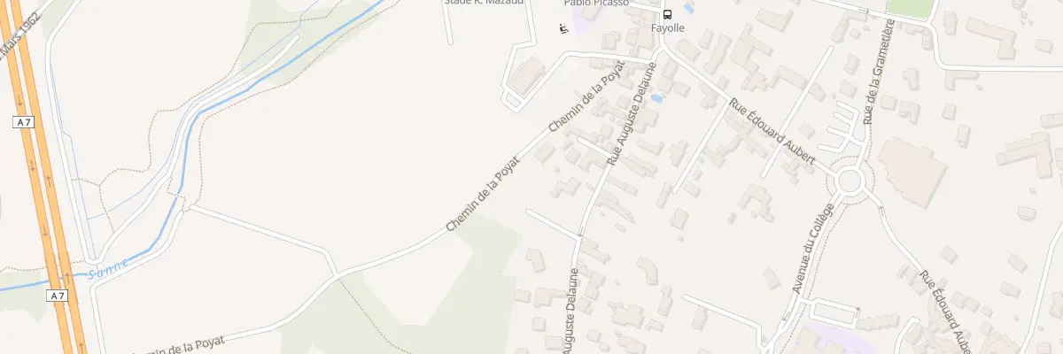Plan du 70 Imp de la Poyat à Salaise-sur-Sanne