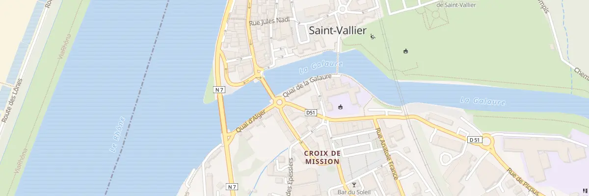Plan du 2 Quai de la Galaure à Saint-Vallier
