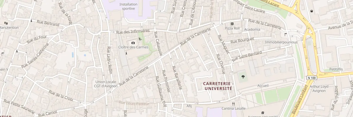Plan du 60A Rue Carreterie à Avignon