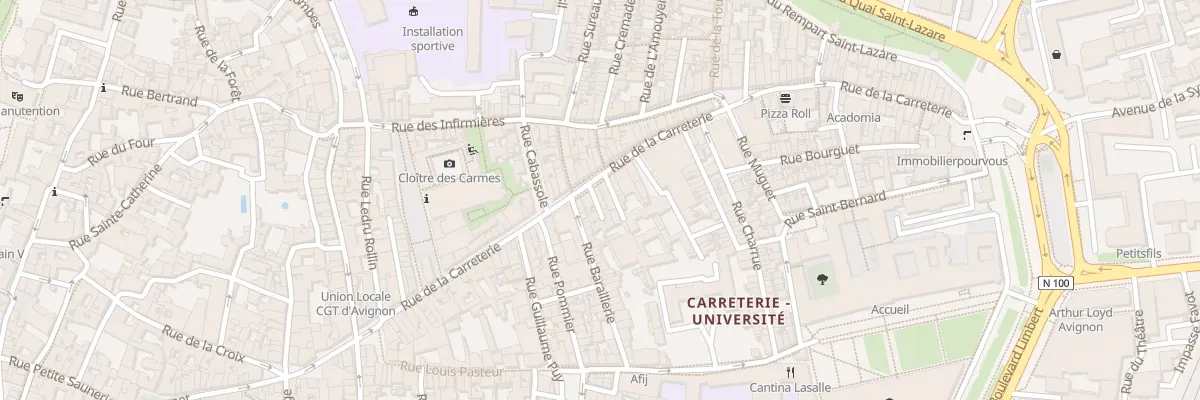 Plan du 62 Rue Carreterie à Avignon